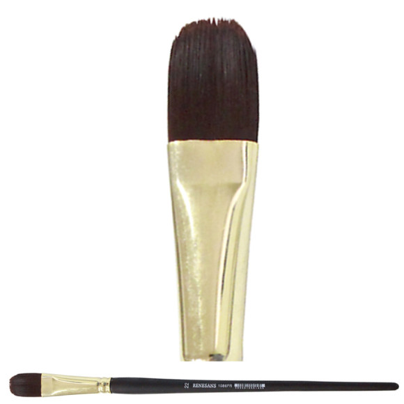 Pędzel koci język, mahoń 1086FR