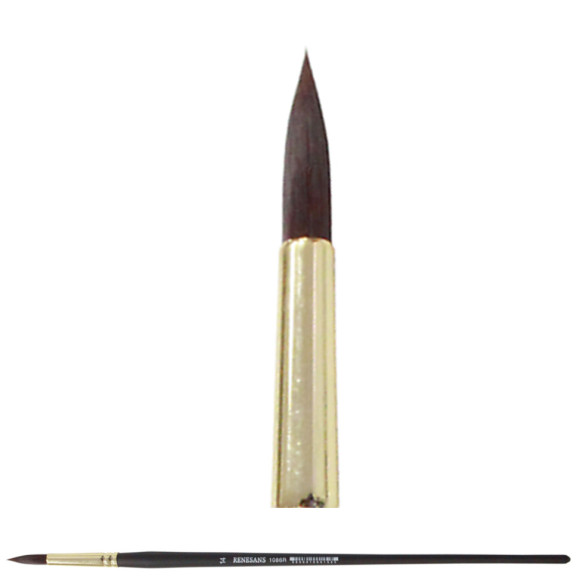 Pędzel okrągły, mahoń 1086R