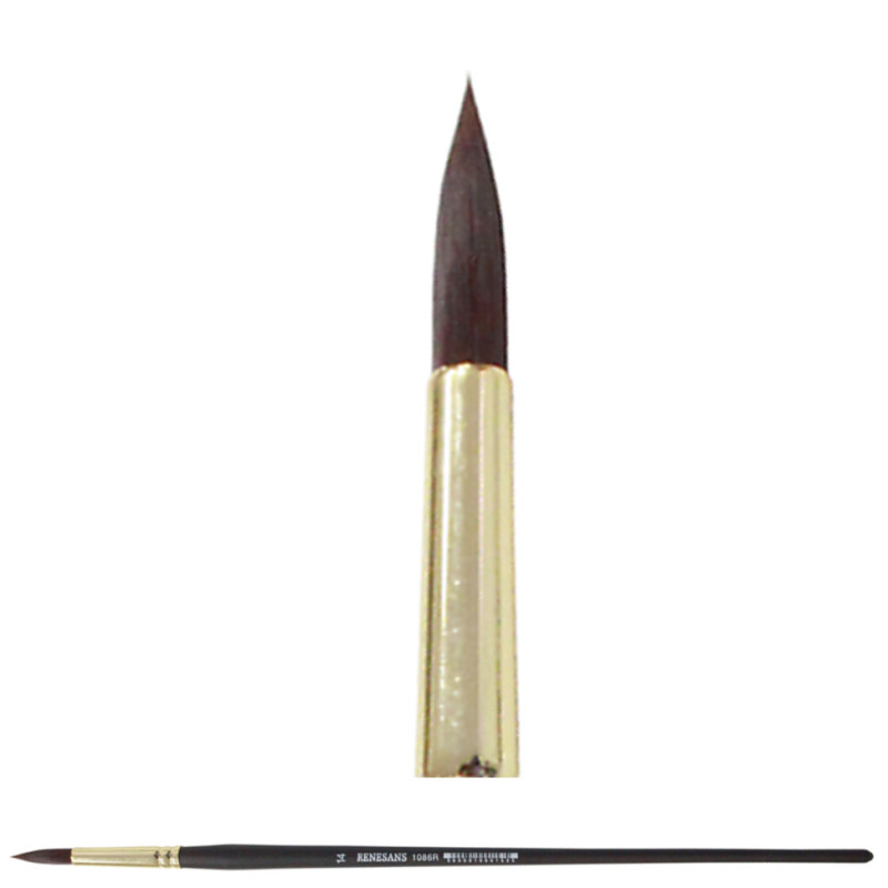 Pędzel okrągły, mahoń 1086R