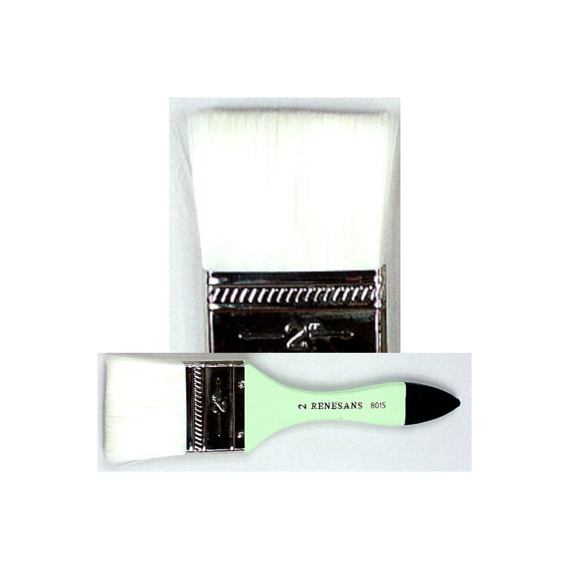 Pędzel płaski, biały Toray 8015