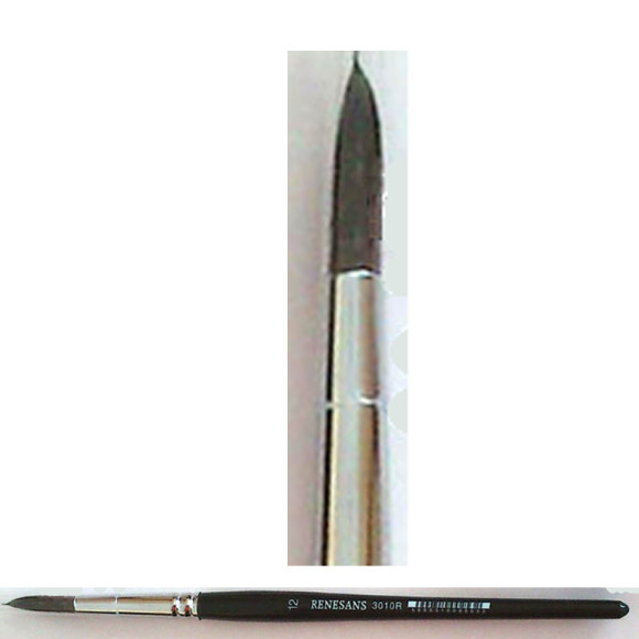 Pędzel okrągły, włosie wiewiórki 3010R