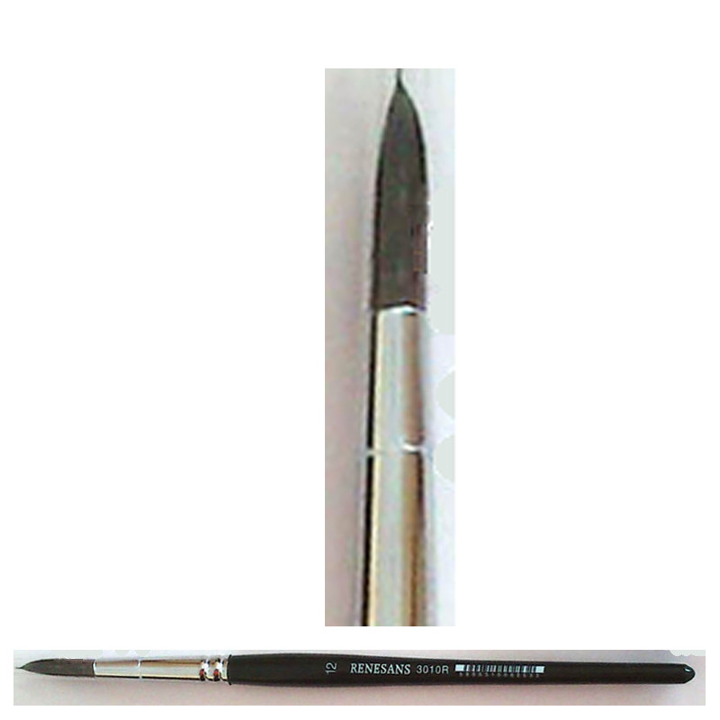 Pędzel okrągły, włosie wiewiórki 3010R