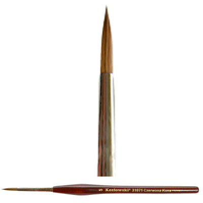 Pędzel okrągły, czyste włosie czerwonej kuny 31071