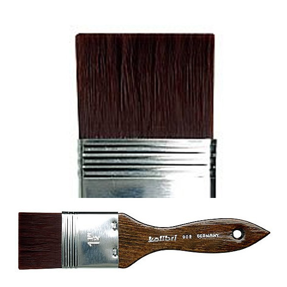 Pędzel płaski, włosie nylonowe 902