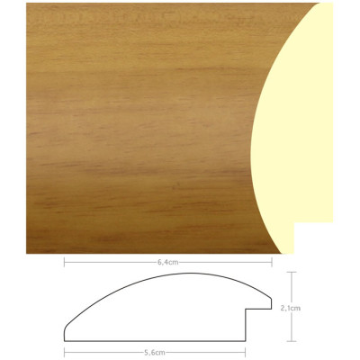 Listwa 970092 jasny brąz 64mm, cena za mb