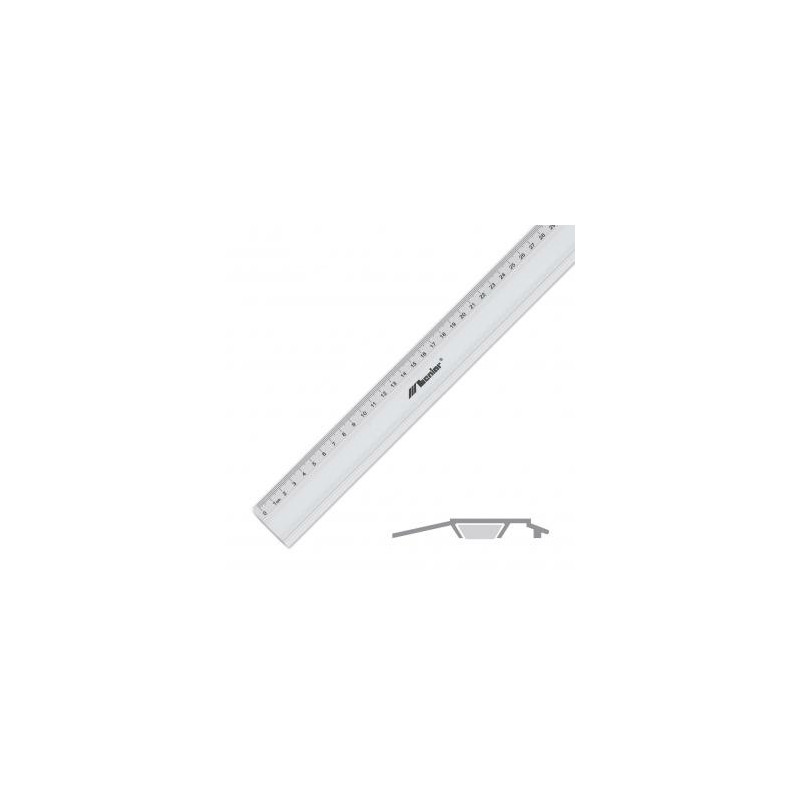 Linijka biurowa aluminiowa