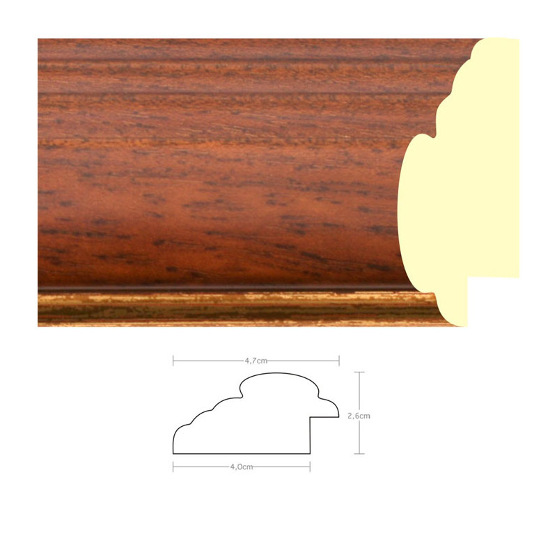 Listwa 970131 brąz / złoto 47mm, cena za mb