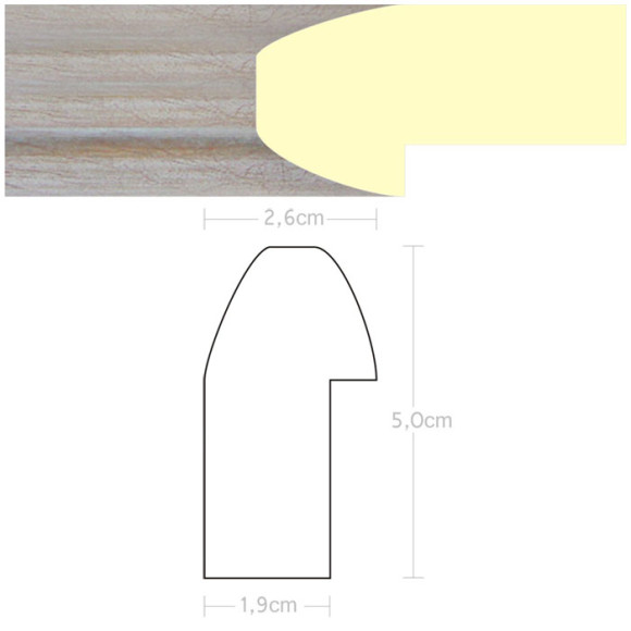 Listwa 970140 stare srebro 26mm, cena za mb