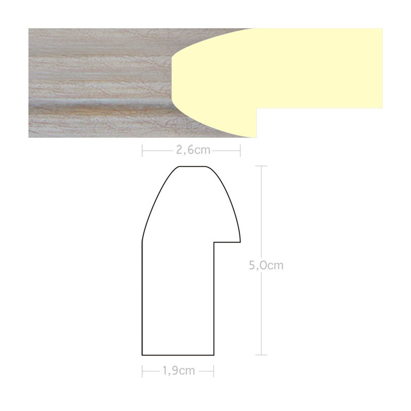 Listwa 970140 stare srebro 26mm, cena za mb