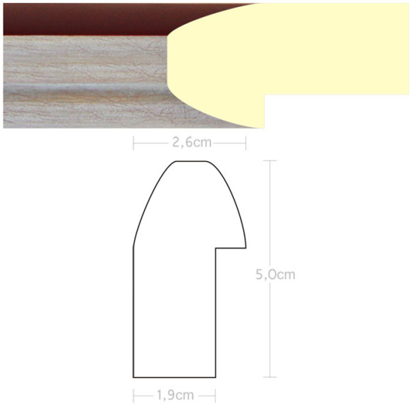 Listwa 970142 czarny / srebro 26mm, cena za mb