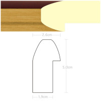 Listwa 970143 czarny / złoto 26mm, cena za mb