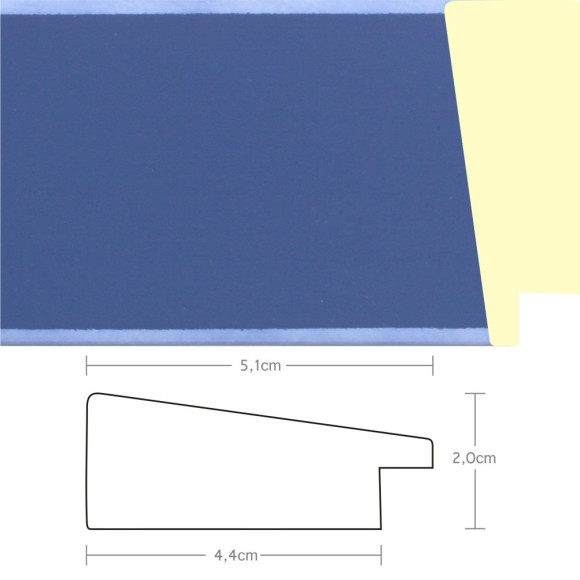 Listwa 970164 niebieski 51mm, cena za mb