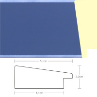 Listwa 970164 niebieski 51mm, cena za mb