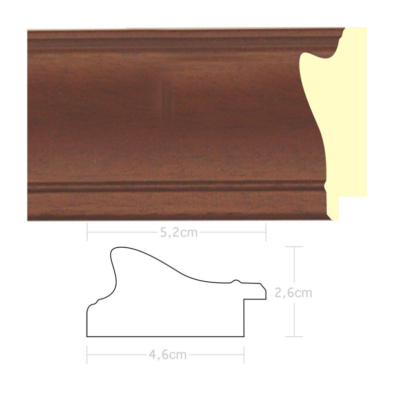 Listwa 970171 ciemny brąz 52mm, cena za mb