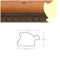Listwa 970180 jasny brąz / brąz 31mm, cena za mb