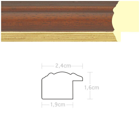 Listwa 970194 brąz / złoto 24mm, cena za mb