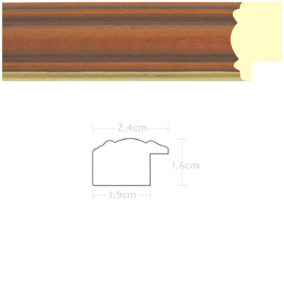 Listwa 970195 brąz / złoto 24mm, cena za mb