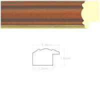 Listwa 970195 brąz / złoto 24mm, cena za mb