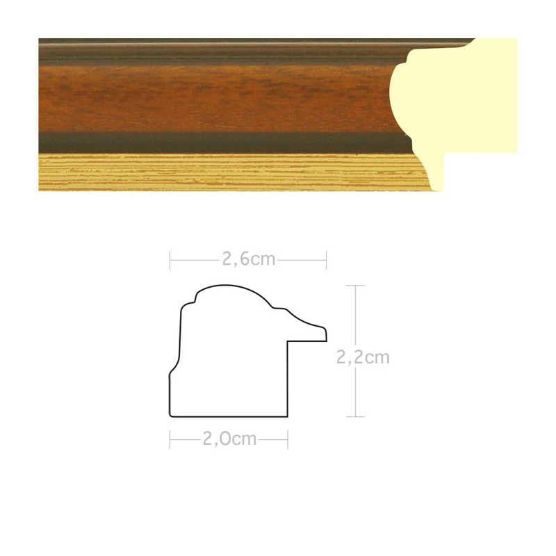 Listwa 970196 brąz / złoto 26mm, cena za mb