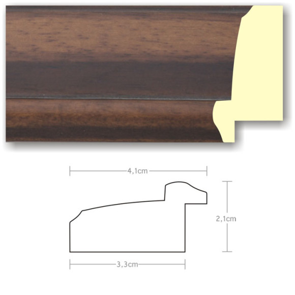 Listwa 970199 ciemny brąz 41mm, cena za mb