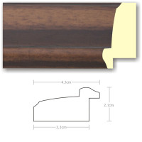 Listwa 970199 ciemny brąz 41mm, cena za mb