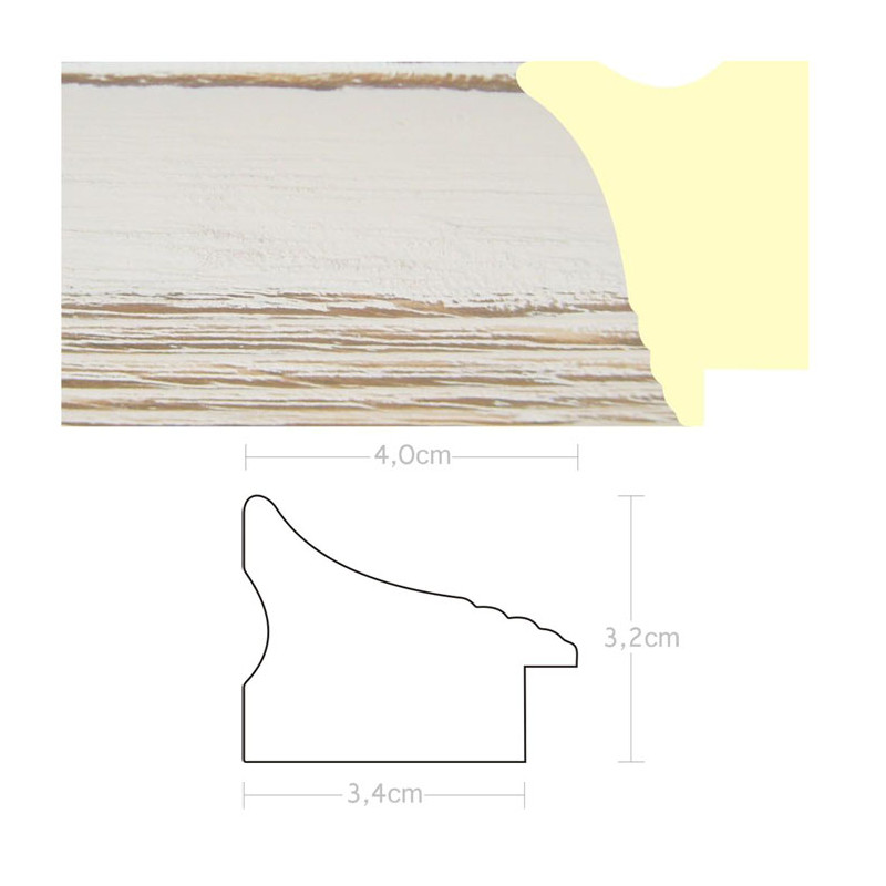 Listwa 970200 biały 40mm, cena za mb