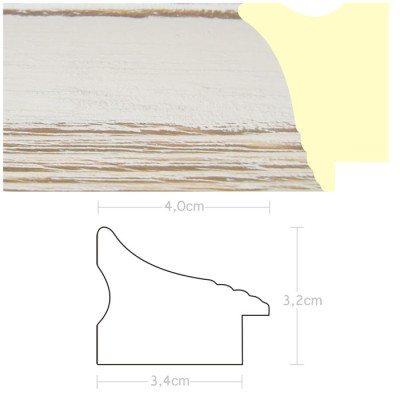 Listwa 970200 biały 40mm, cena za mb