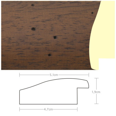 Listwa 970201 ciemny brąz 51mm, cena za mb