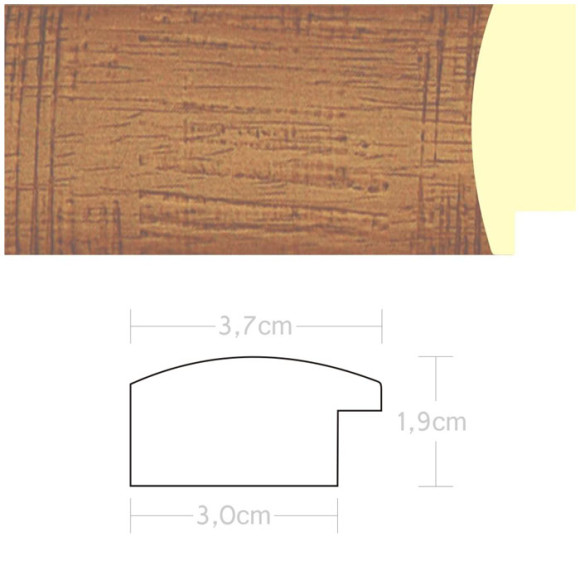 Listwa 970203 jasny brąz 37mm, cena za mb