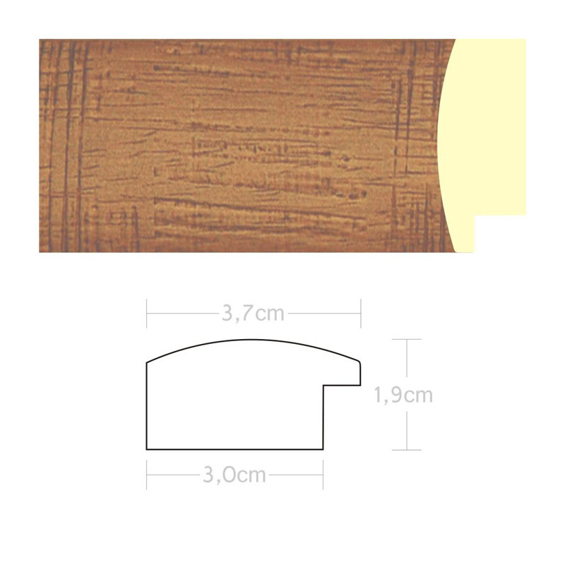 Listwa 970203 jasny brąz 37mm, cena za mb