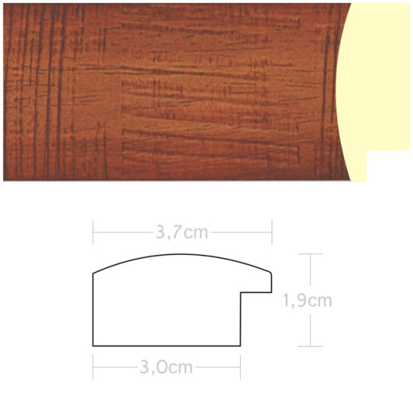 Listwa 970204 mahoń 37mm, cena za mb