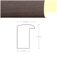 Listwa 970300 ciemny brąz 24mm, cena za mb