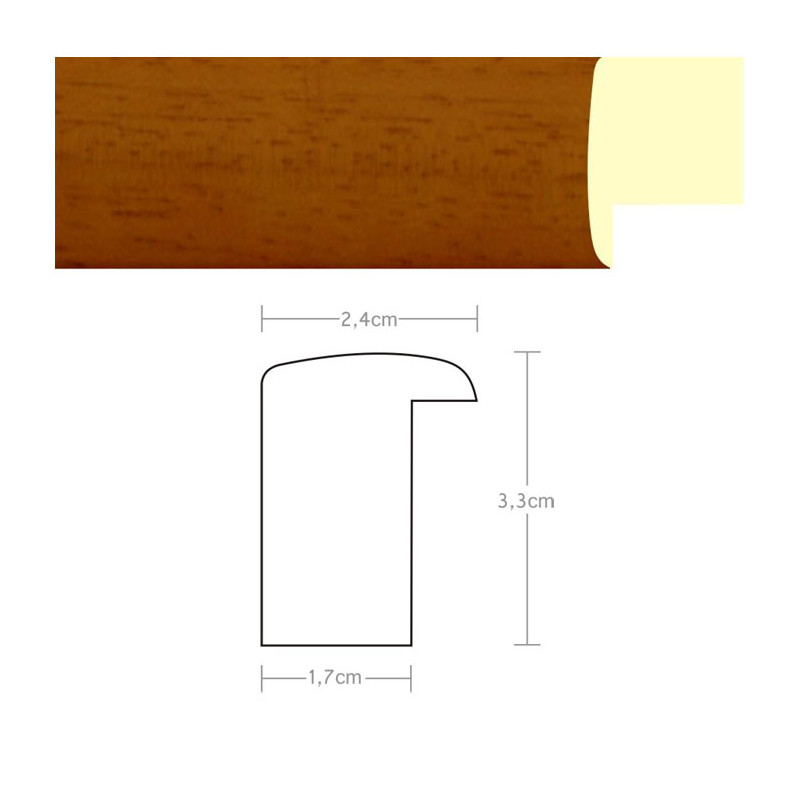 Listwa 970301 brąz 24mm, cena za mb