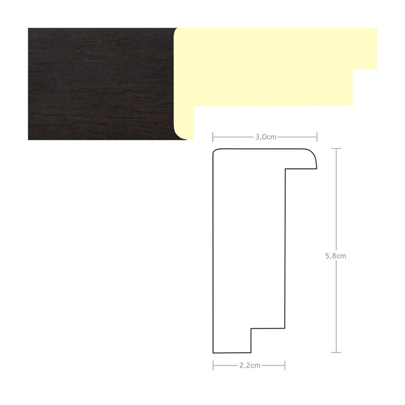 Listwa 970312 wenge 30mm, cena za mb