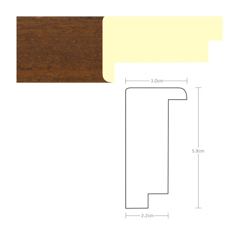 Listwa 970313 brąz 30mm, cena za mb