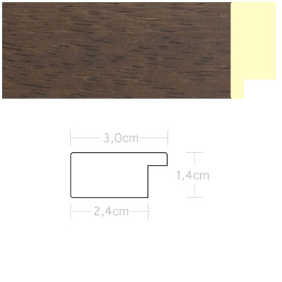 Listwa 970451 ciemny brąz 30mm, cena za mb