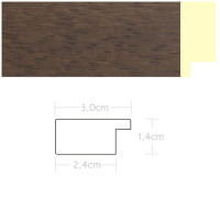 Listwa 970451 ciemny brąz 30mm, cena za mb