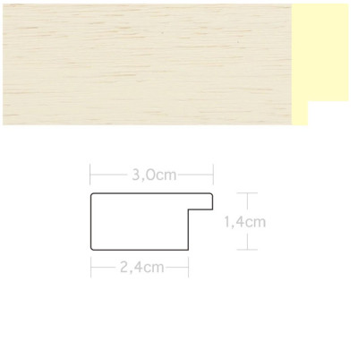 Listwa 970452 kremowy 30mm, cena za mb