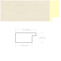 Listwa 970452 kremowy 30mm, cena za mb