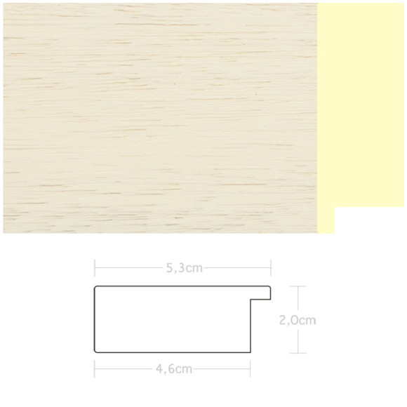 Listwa 970462 kremowy 53mm, cena za mb