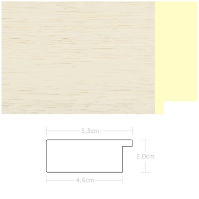 Listwa 970462 kremowy 53mm, cena za mb