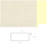 Listwa 970462 kremowy 53mm, cena za mb