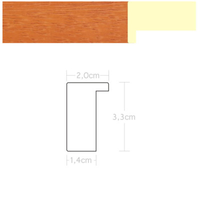 Listwa 970470 wiśnia 20mm, cena za mb