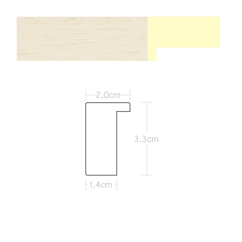 Listwa 970472 kremowy 20mm, cena za mb