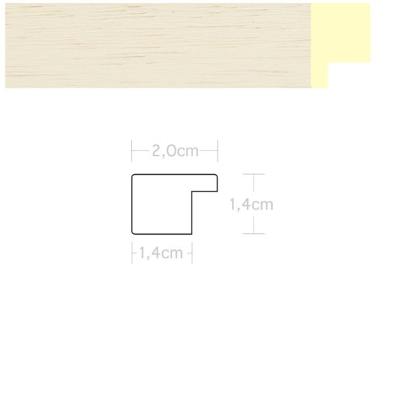 Listwa 970482 kremowy 20mm, cena za mb