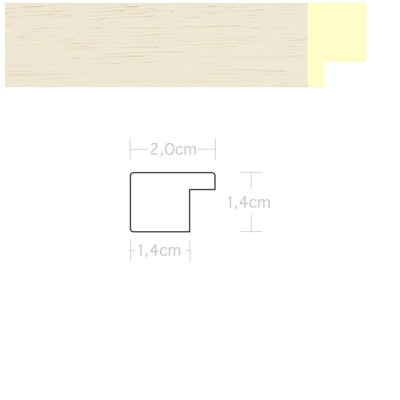 Listwa 970482 kremowy 20mm, cena za mb