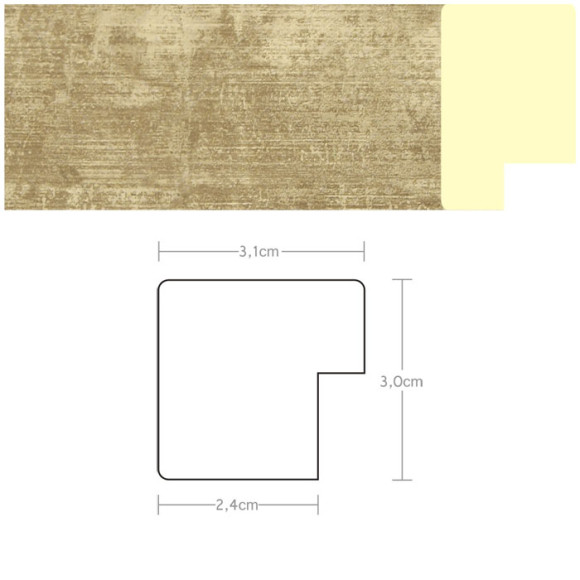 Listwa 970501 złoty 31mm, cena za mb