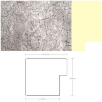 Listwa 970510 srebrny 45mm, cena za mb