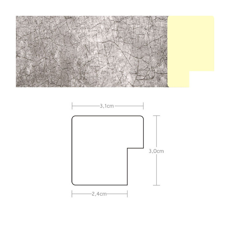 Listwa 970511 srebrny 31mm, cena za mb