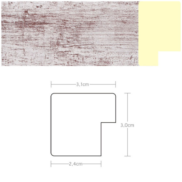 Listwa 970521 srebrno bordowy 31mm, cena za mb
